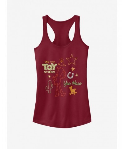 Disney Pixar Toy Story 4 Folk Story Girls Scarlet Red Tank Top $9.71 Tops