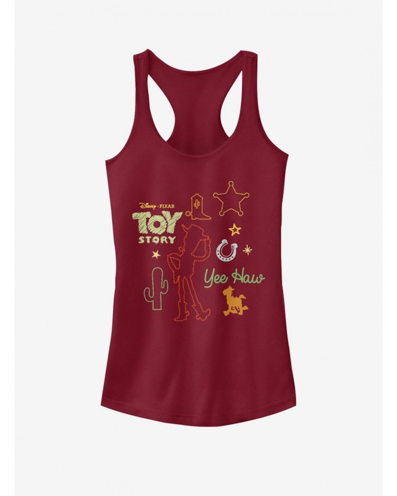 Disney Pixar Toy Story 4 Folk Story Girls Scarlet Red Tank Top $9.71 Tops