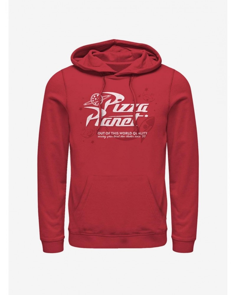 Disney Pixar Toy Story Retro Pizza Planet Hoodie $16.61 Hoodies