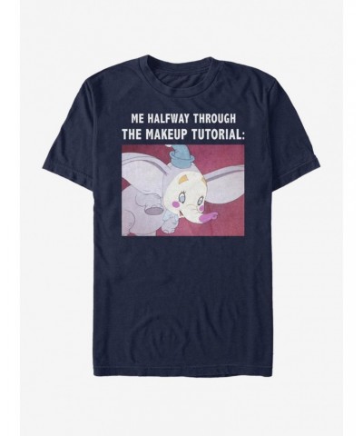 Disney Dumbo Makeup Meme T-Shirt $10.99 T-Shirts