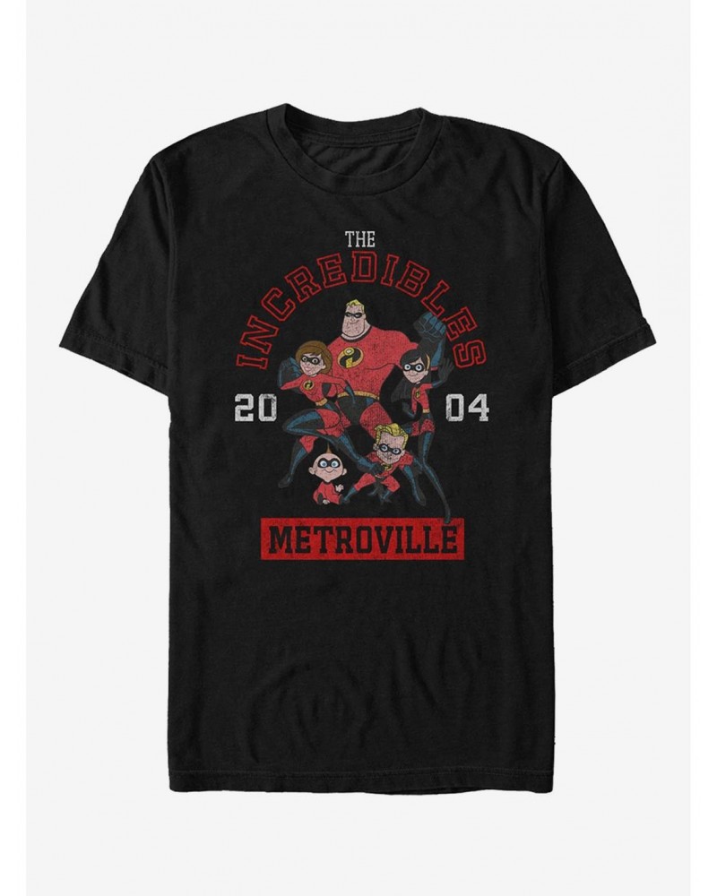 Disney Pixar The Incredibles Metroville Family T-Shirt $7.41 T-Shirts