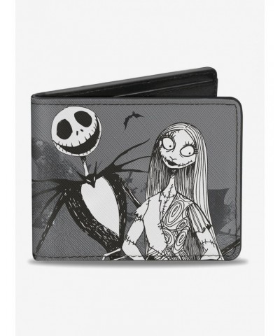 The Nightmare Before Christmas Jack Sally Zero Cemetery Scene Bi-Fold Wallet $8.13 Wallets