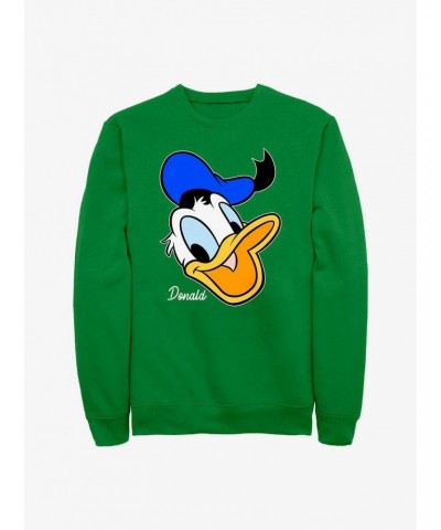 Disney Donald Duck Big Face Sweatshirt $12.92 Sweatshirts