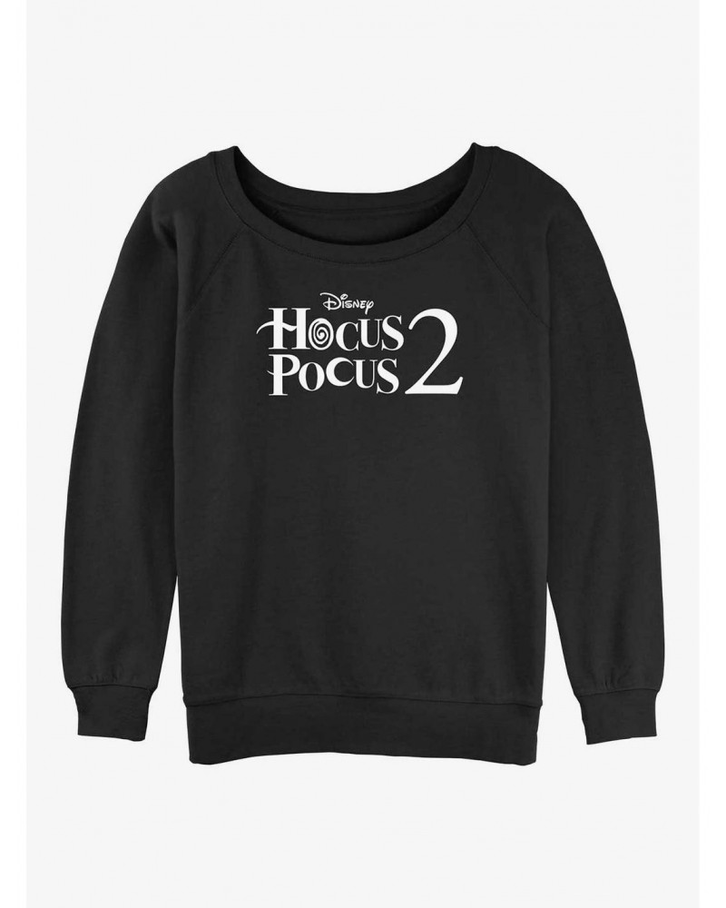 Disney Hocus Pocus 2 Stacked Logo Girls Sweatshirt $15.50 Sweatshirts