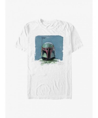 Star Wars The Book Of Boba Fett Boba Fett Portrait T-Shirt $7.17 T-Shirts