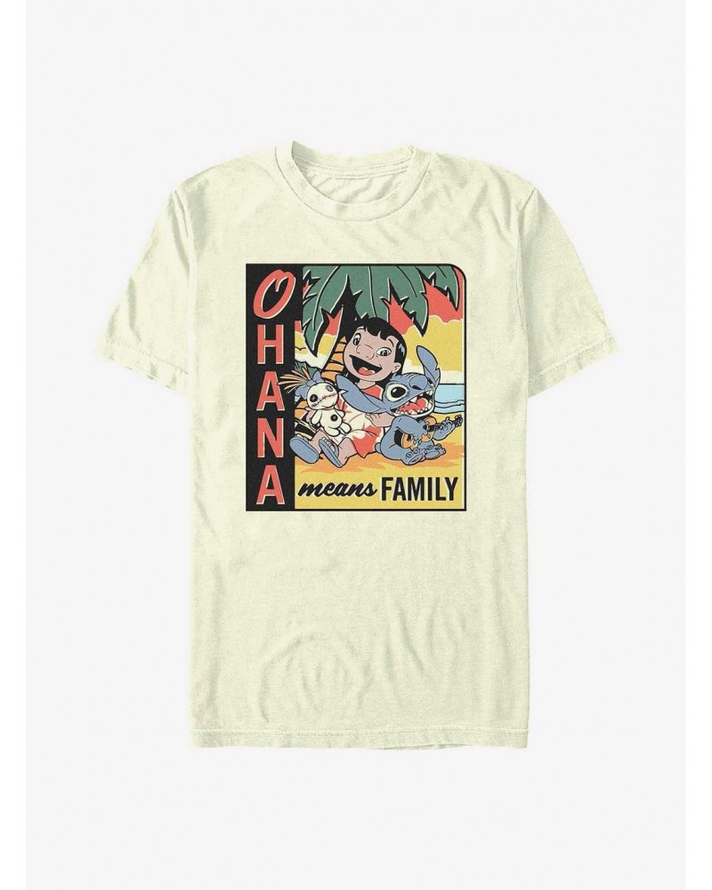 Disney Lilo & Stitch Ohana Means Family Beach T-Shirt $8.60 T-Shirts