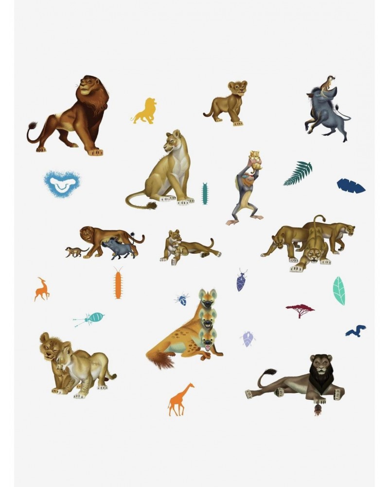 Disney The Lion King Character Peel And Stick Wall Decals $7.16 Decals