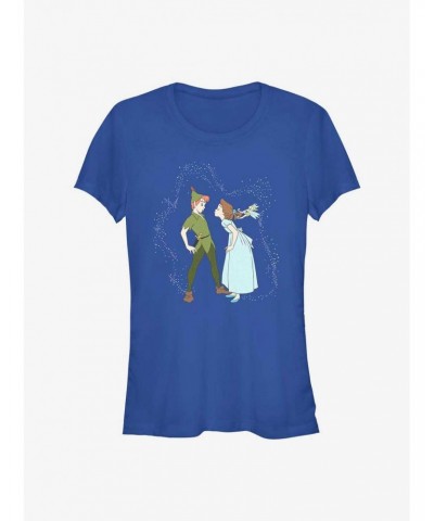 Disney Tinker Bell Peter & Wendy Kiss Girls T-Shirt $7.72 T-Shirts