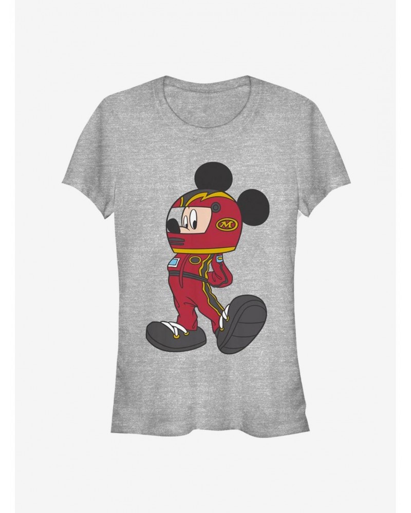 Disney Mickey Mouse Racecar Driver Classic Girls T-Shirt $11.21 T-Shirts