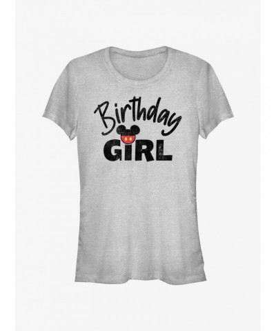 Disney Mickey Mouse Birthday Girl Mouse Ears Girls T-Shirt $11.45 T-Shirts