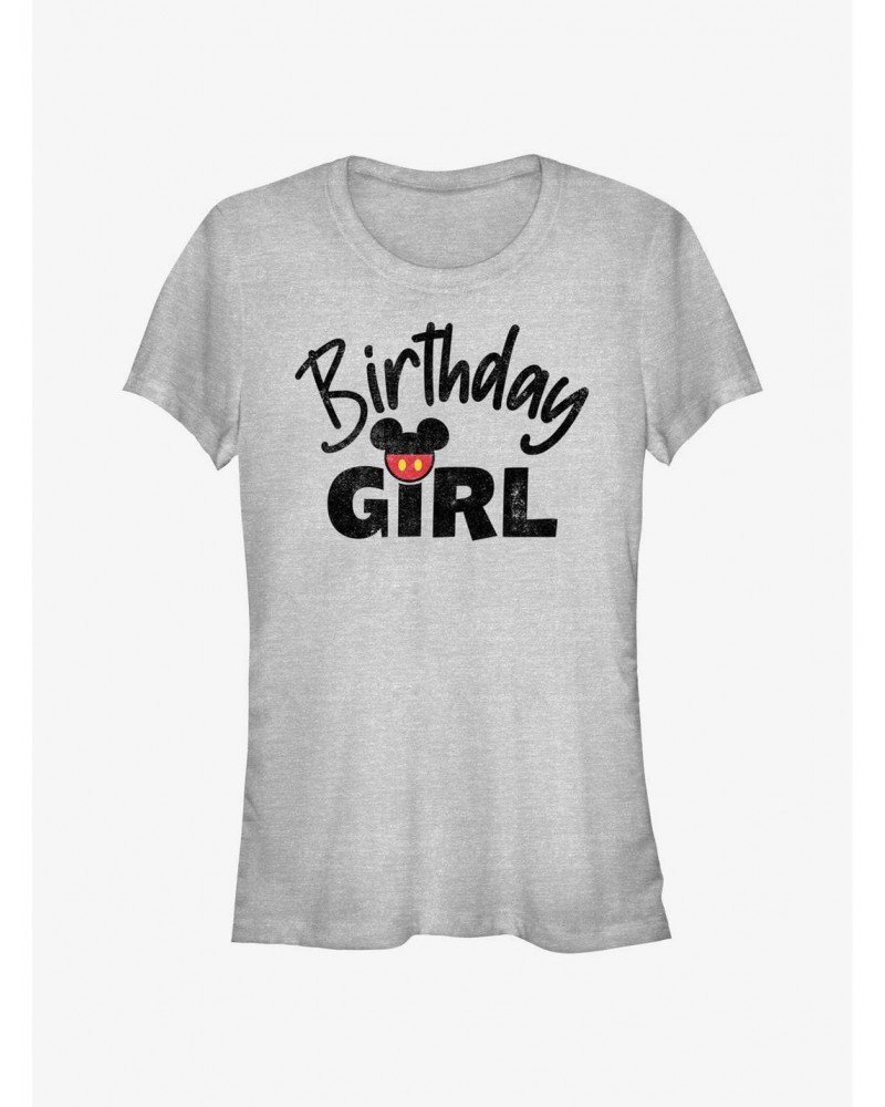 Disney Mickey Mouse Birthday Girl Mouse Ears Girls T-Shirt $11.45 T-Shirts