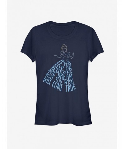 Disney Cinderella Classic Believe Girls T-Shirt $7.97 T-Shirts