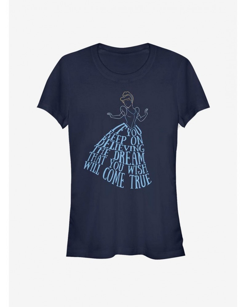 Disney Cinderella Classic Believe Girls T-Shirt $7.97 T-Shirts