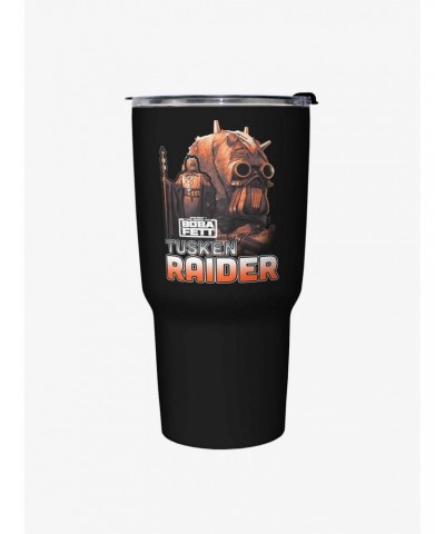 Star Wars The Book of Boba Fett Outlaw Hunter Black Stainless Steel Travel Mug $11.66 Mugs