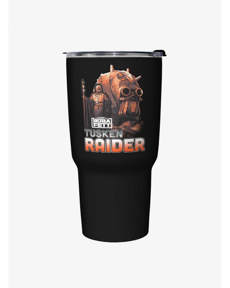 Star Wars The Book of Boba Fett Outlaw Hunter Black Stainless Steel Travel Mug $11.66 Mugs