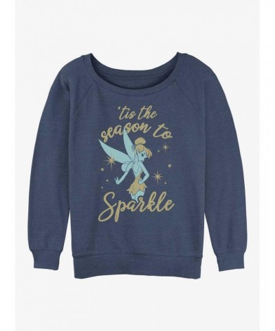 Disney Tinker Bell Sparkle Season Girls Slouchy Sweatshirt $12.55 Sweatshirts