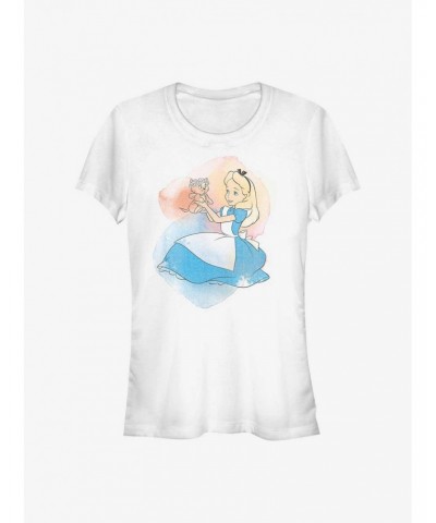 Disney Alice In Wonderland Watercolors Girls T-Shirt $10.46 T-Shirts