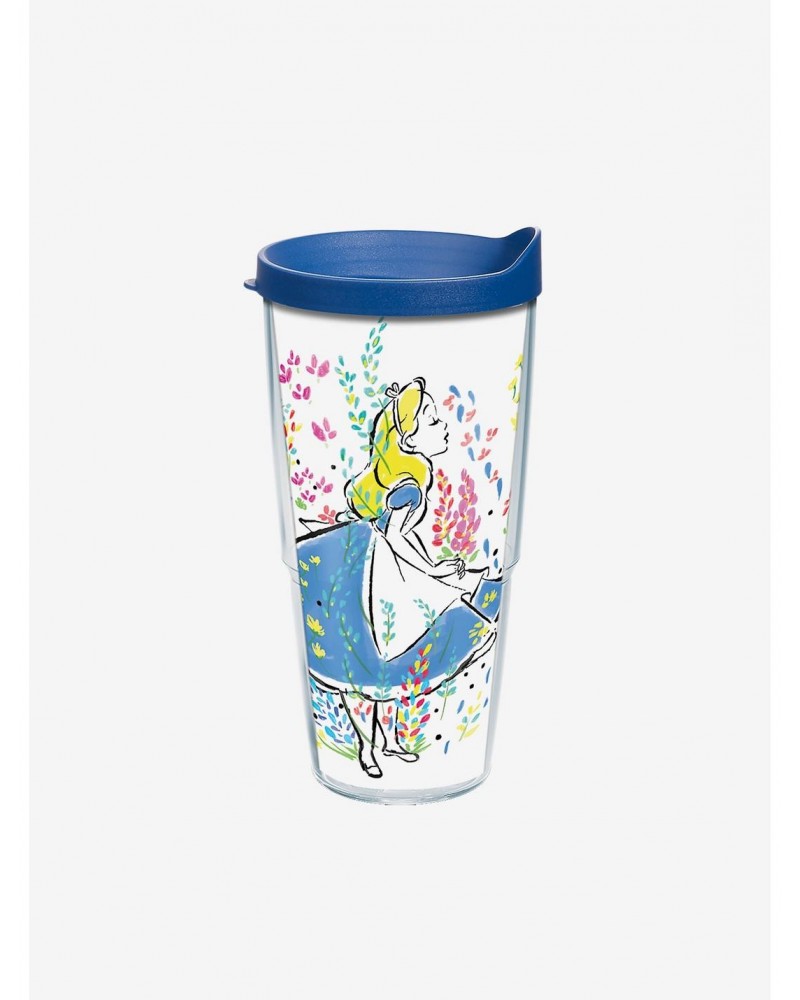 Disney Alice In Wonderland Floral 24oz Classic Tumbler With Lid $9.62 Tumblers