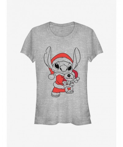 Disney Lilo & Stitch Christmas Santa Stitch Blaster Girls T-Shirt $9.46 T-Shirts