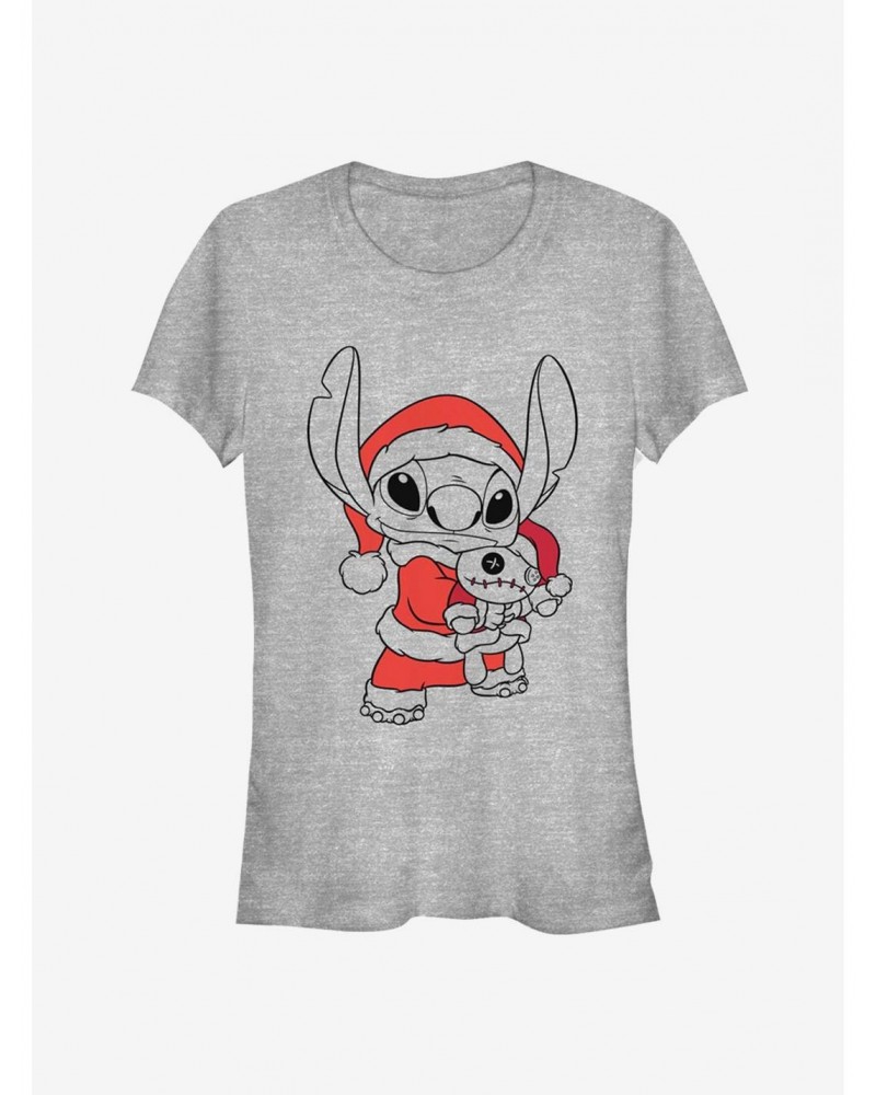 Disney Lilo & Stitch Christmas Santa Stitch Blaster Girls T-Shirt $9.46 T-Shirts