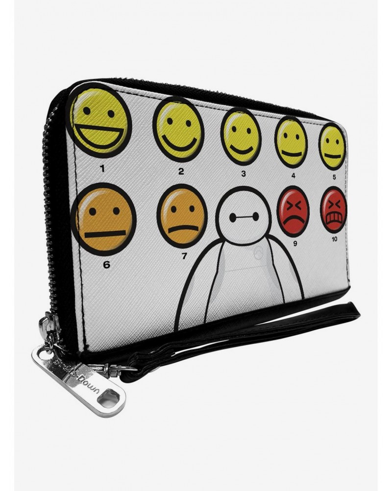 Disney Big Hero 6 Baymax Pain Scale Expressions Zip Around Wallet $20.11 Wallets