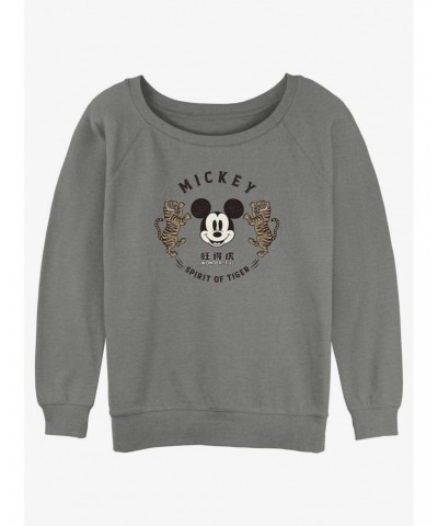 Disney Mickey Mouse Spirit of Tiger Girls Slouchy Sweatshirt $17.34 Sweatshirts