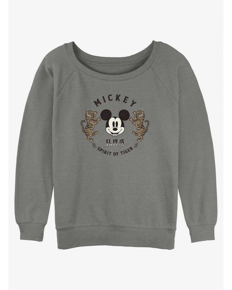 Disney Mickey Mouse Spirit of Tiger Girls Slouchy Sweatshirt $17.34 Sweatshirts