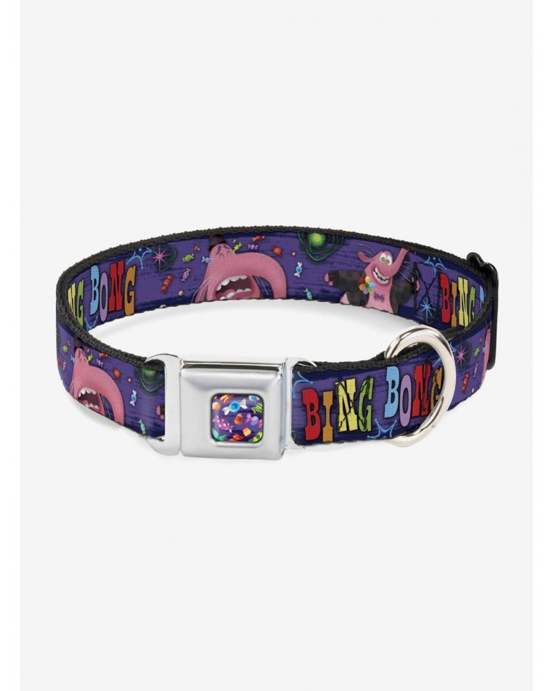 Disney Pixar Inside Out Bing Bong Poses Seatbelt Buckle Pet Collar $8.72 Pet Collars