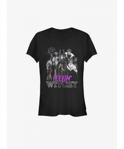 Disney Villains Feelin' Witchy Girls T-Shirt $12.45 T-Shirts