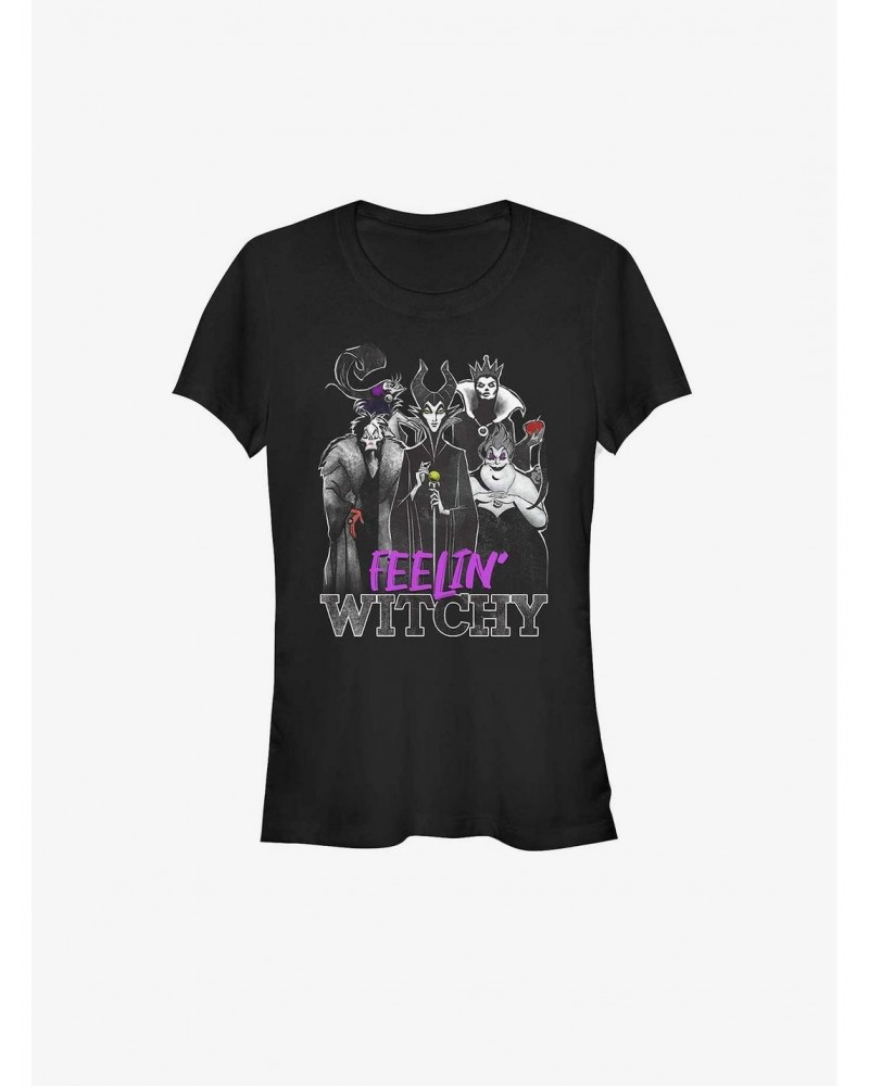 Disney Villains Feelin' Witchy Girls T-Shirt $12.45 T-Shirts