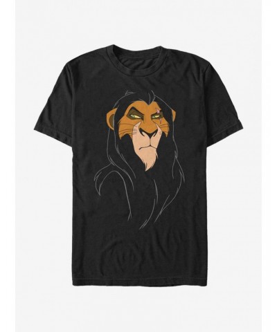 Disney The Lion King Big Face Scar T-Shirt $7.65 T-Shirts