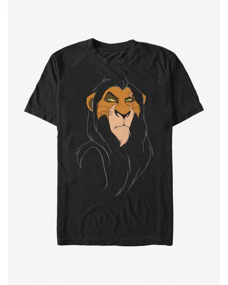 Disney The Lion King Big Face Scar T-Shirt $7.65 T-Shirts