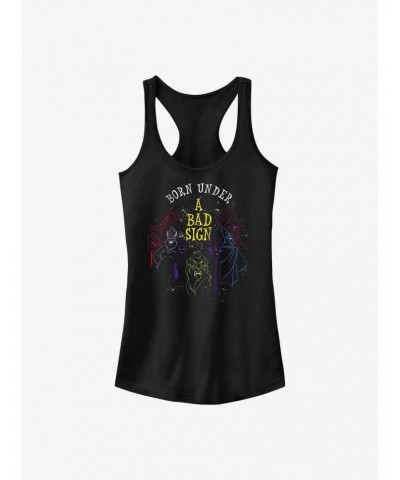 Disney Villains Born Under A Bad Sign Girls Tank $9.71 Tanks