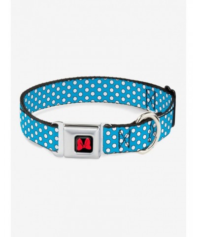 Disney Minnie Mouse Dots Seatbelt Buckle Dog Collar $11.45 Pet Collars