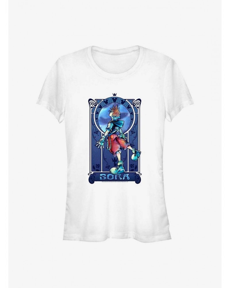 Kingdom Hearts Sora Nouveau Girls T-Shirt $7.72 T-Shirts