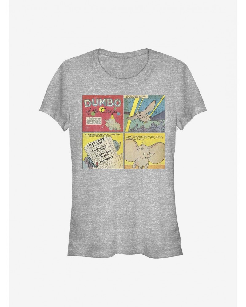 Disney Dumbo Comic Panel Girls T-Shirt $9.46 T-Shirts