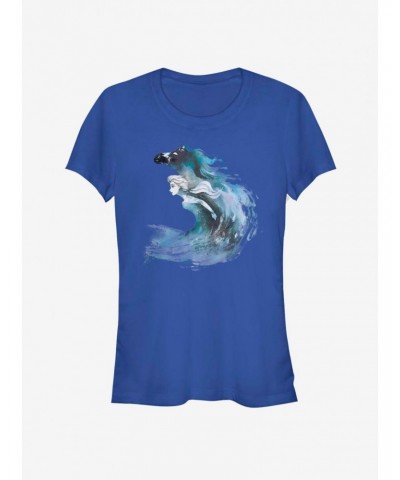 Disney Frozen 2 Watercolor Spirit Girls T-Shirt $10.96 T-Shirts