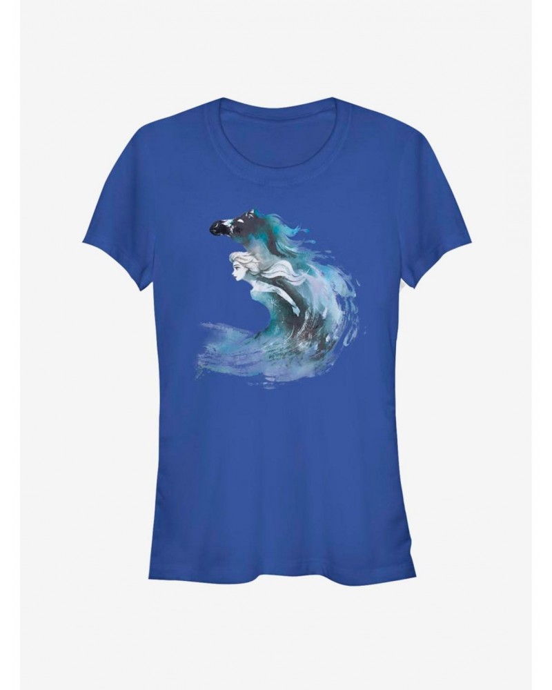 Disney Frozen 2 Watercolor Spirit Girls T-Shirt $10.96 T-Shirts