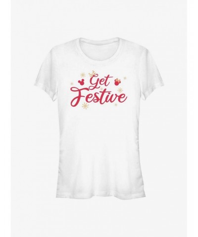 Disney Mickey Mouse Get Festive Girls T-Shirt $7.72 T-Shirts