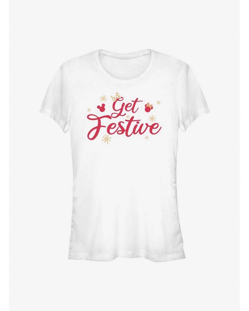 Disney Mickey Mouse Get Festive Girls T-Shirt $7.72 T-Shirts