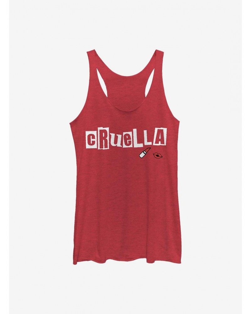 Disney Cruella Name Cut Out Letters Girls Tank $12.17 Tanks