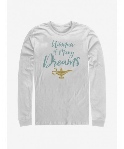 Disney Aladdin 2019 Woman of Many Dreams Cursive Long-Sleeve T-Shirt $11.19 T-Shirts