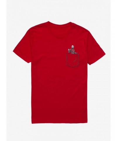 Marvel Ant-Man And The Wasp: Quantumania Ant-Man Pocket T-Shirt $11.71 T-Shirts