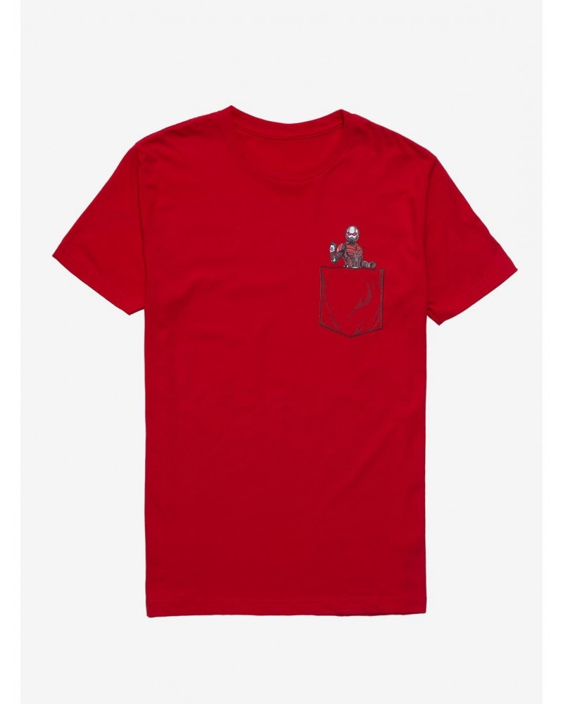 Marvel Ant-Man And The Wasp: Quantumania Ant-Man Pocket T-Shirt $11.71 T-Shirts