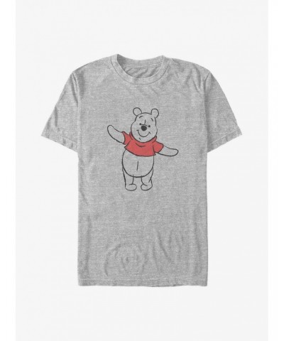 Disney Winnie The Pooh Sketch Winnie Big & Tall T-Shirt $9.27 T-Shirts