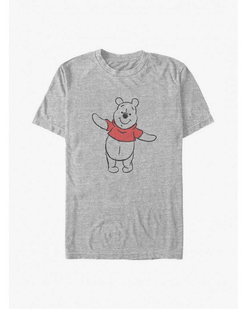 Disney Winnie The Pooh Sketch Winnie Big & Tall T-Shirt $9.27 T-Shirts