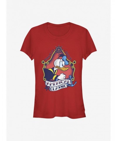 Disney Donald Duck Sailor Donald Traditional Girls T-Shirt $11.70 T-Shirts