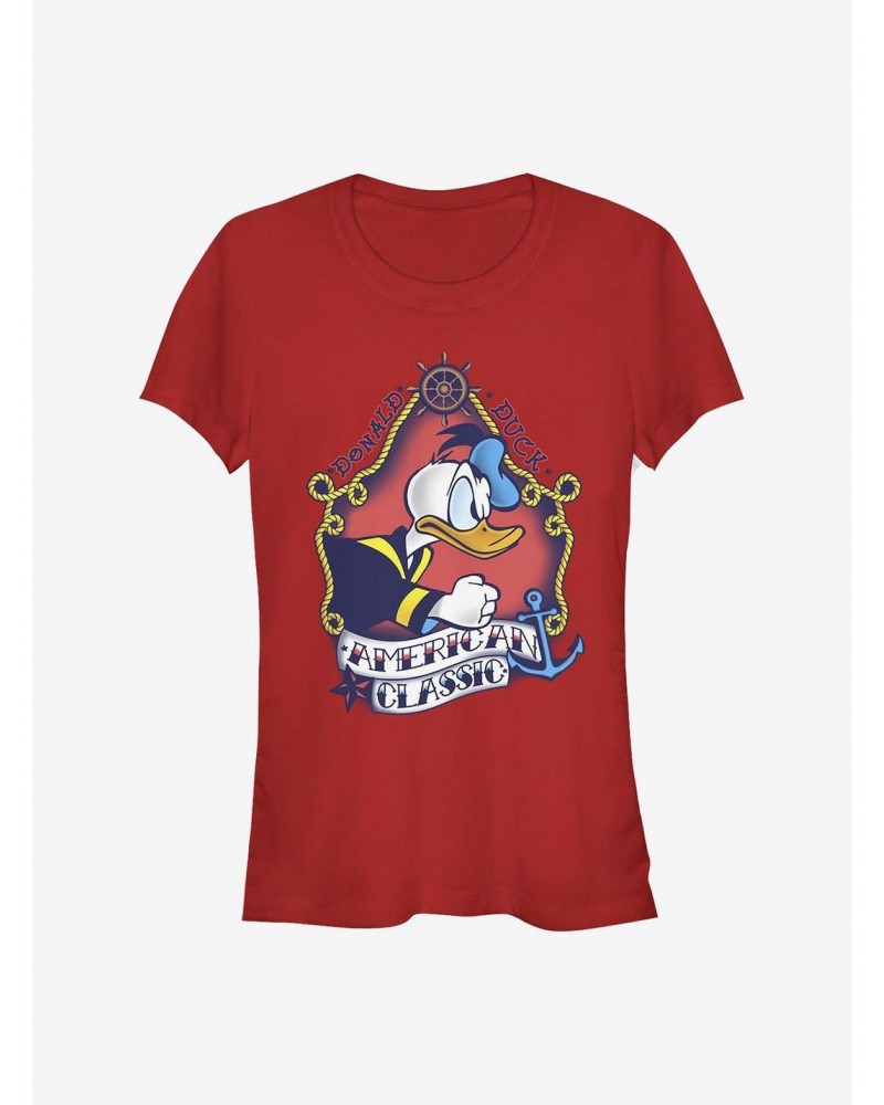 Disney Donald Duck Sailor Donald Traditional Girls T-Shirt $11.70 T-Shirts