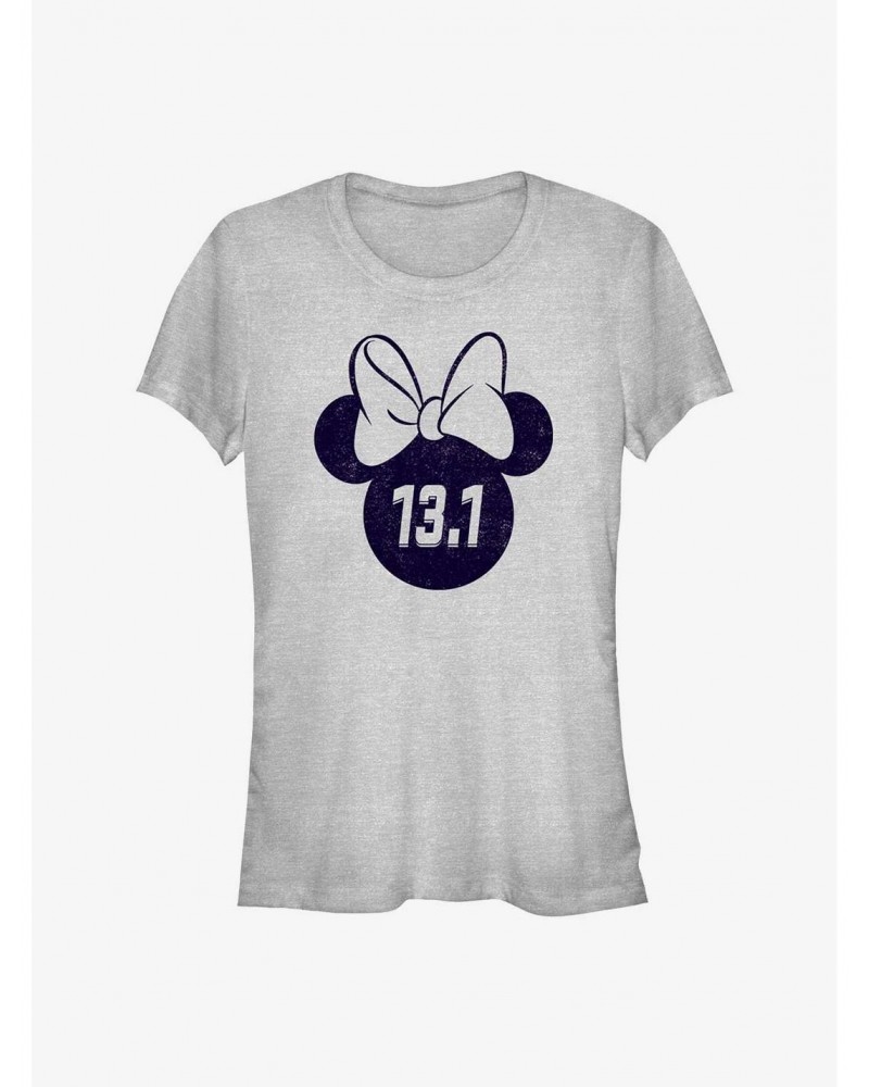 Disney Minnie Mouse 13.1 Half Marathon Ears Girls T-Shirt $8.22 T-Shirts