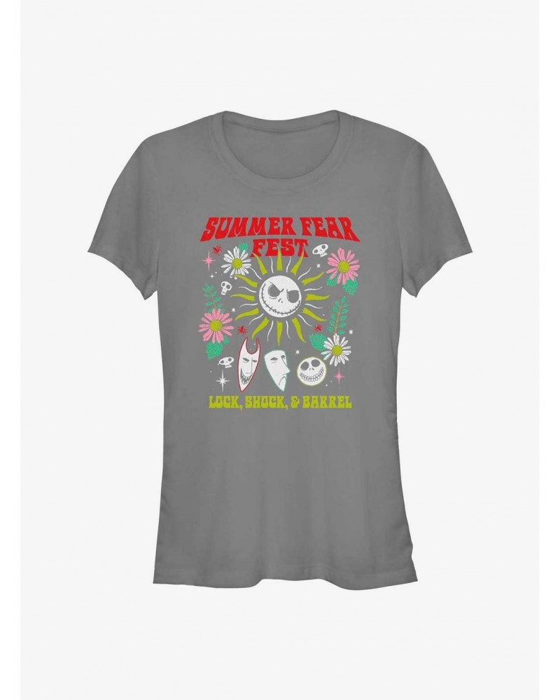 Disney The Nightmare Before Christmas Summer Fear Fest Girls T-Shirt $10.46 T-Shirts